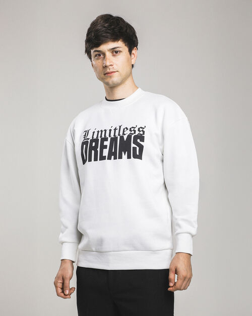 Sudadera Fit Relajado Blanca
